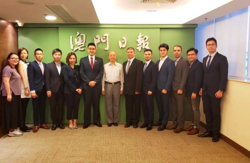 2019-April//国金亚洲董事周可祺先生拜访澳门日报//GoldChess Asia Director Mr. Danny Chau visited Macau Daily News